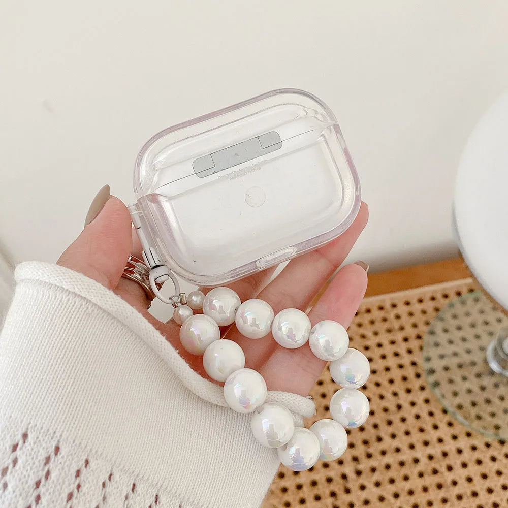 Cute Pearl Heart Earphone Case for AirPods