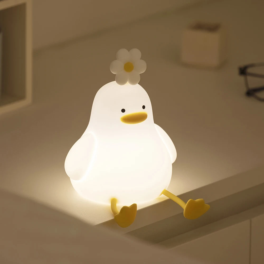 Duck LED Night Light: Cute Bedroom Decor & Gift