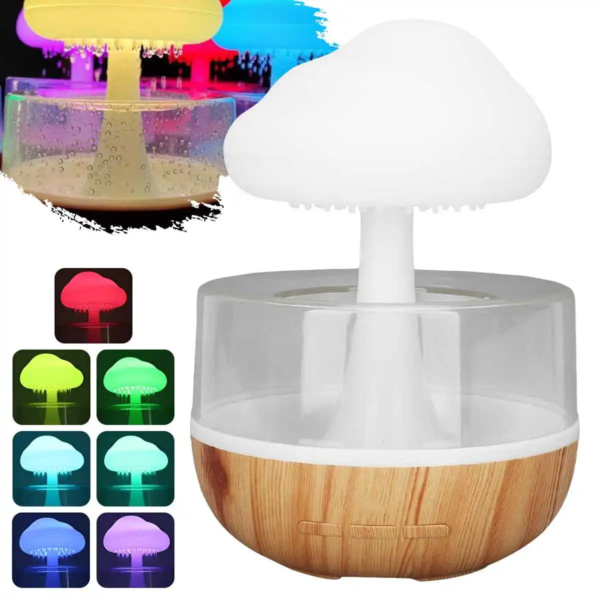 Aromatherapy Humidifier & Colorful Night Light