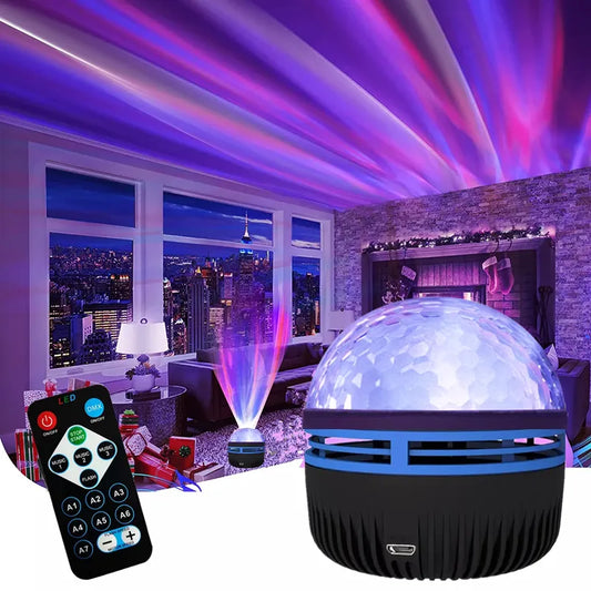 LED Star Galaxy Projector for Colorful Atmosphere in Bedroom, Bar, Disco, and Party