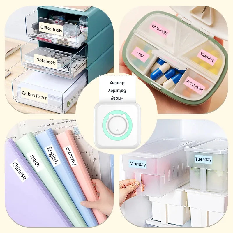 Portable Mini Photo Printer for iPhone/Android: Ideal for Gifts, Study Notes, and Work