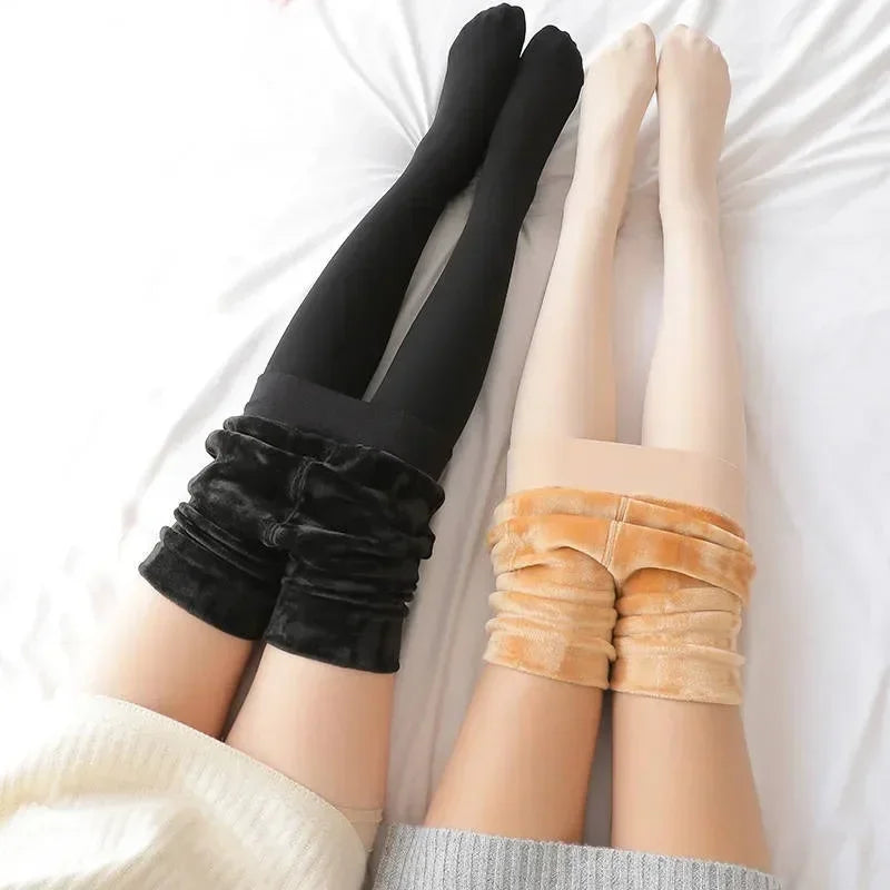 Women's High Waist Fleece-Lined Legging Pants