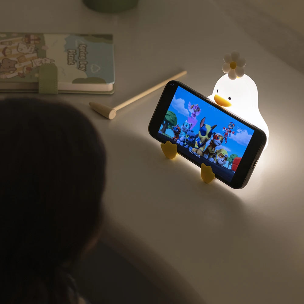 Duck LED Night Light: Cute Bedroom Decor & Gift