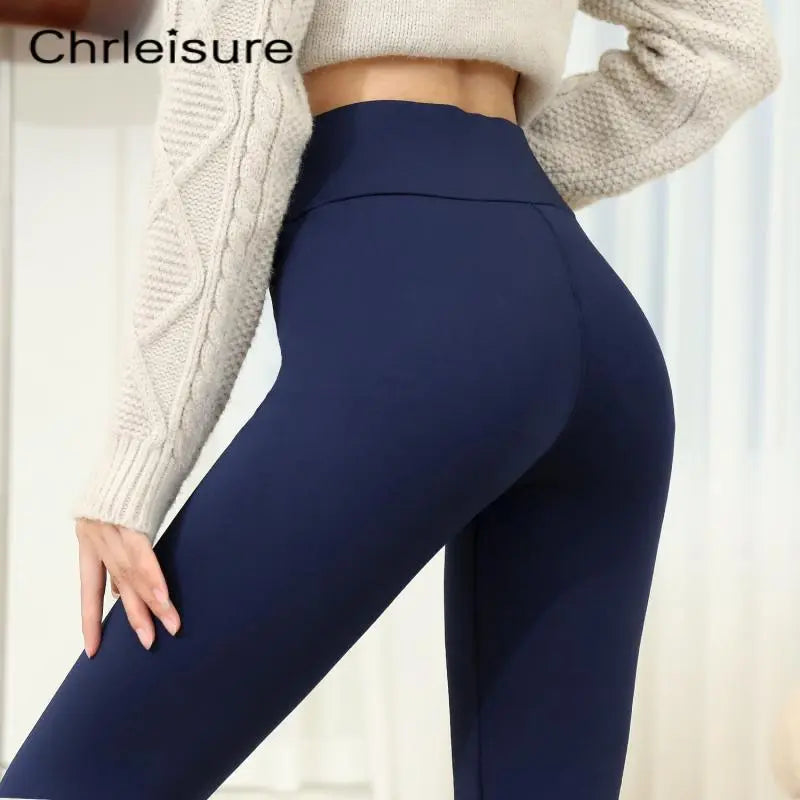 Women's High Waist Fleece-Lined Legging Pants