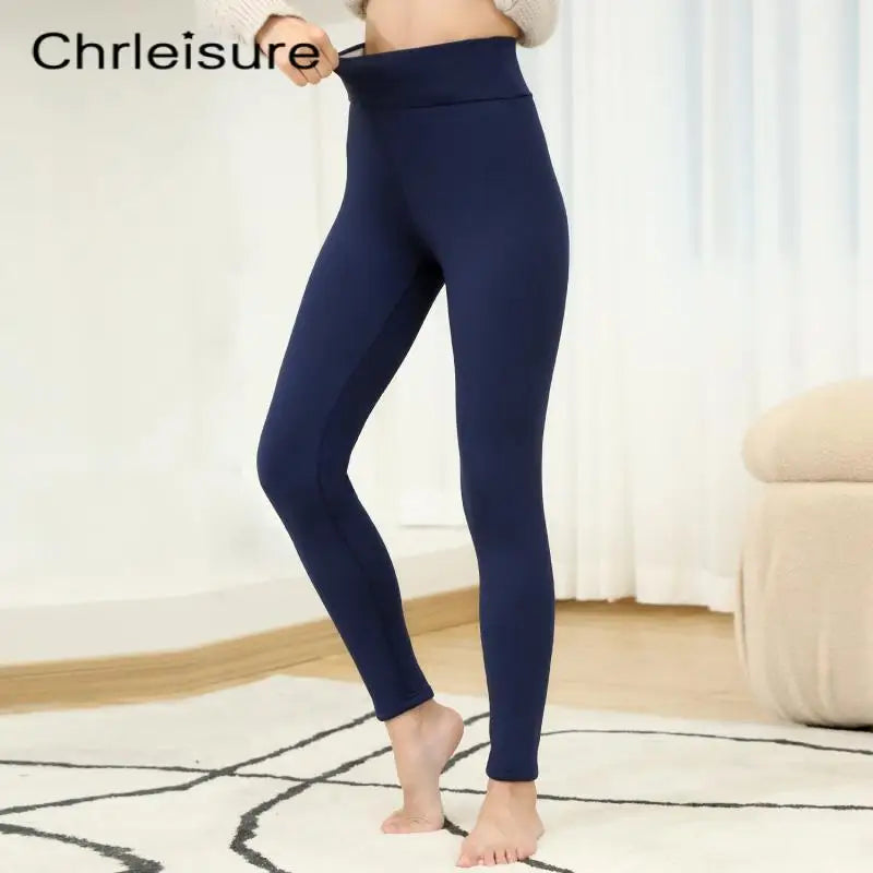 Women's High Waist Fleece-Lined Legging Pants