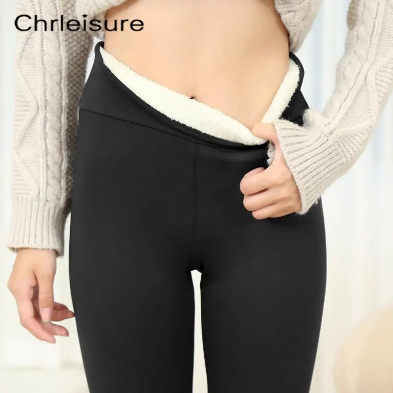 Women's High Waist Fleece-Lined Legging Pants